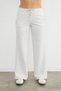 3 Threaded Palazzo Sweatpants with No Waistband and Lace-Up Detail - 5