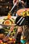 2-Piece Stainless Steel Chef Tongs Set, 30 Cm, for Decoration and Serving, 719806, A.Milano Design. - 5