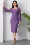 Chiffon Dress with Sleeves 13389 - 5