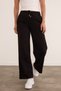 3 Threaded Palazzo Sweatpants with No Waistband and Lace-Up Detail - 5