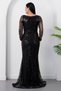 Square Neckline Long Sleeve Beaded Evening Dress 41231 - 7