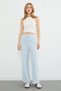Striped Wide Leg Trousers with Elastic Waist