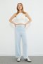 Striped Wide Leg Trousers with Elastic Waist - 4