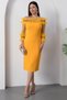 Strapless Neckline Chest Sleeve Beaded Detail Evening Dress 7652 - 3