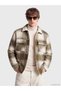 Shining Choices from Shining Store Relax Fit Checkered Embroidered Men's Shirt Jacket - 2