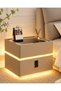 Modern Nightstand with Wireless Charging and Lock - 2