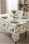 Stain-Resistant Tablecloth Rectangular Water-Repellent Lace-Up Stylish Tablecloth Kitchen Living Room Balcony Garden Tablecloth