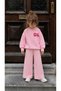 Embossed Lettering Printed Girls' Set