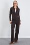Çimalı Zippered High Collar Palazzo 2-Piece Set - 4