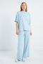 Side Striped Crew Neck Modal 2-Piece Set - 2
