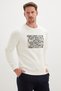3 Thread Floral Maze Printed Crew Neck Sweatshirt - 6