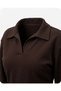 Polo Collar Modal Fabric Top and Bottom Set Original Design - 4