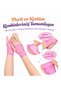 80S 90S Retro Neon Pink Fishnet Fingerless Short Gloves 11cm - 2