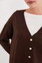 Jacquard V-Neck Buttoned Cardigan - 7