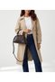 Women's Brown Alin Model Silver Ring Detailed Hand & Shoulder Bag - 5