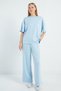 Side Striped Crew Neck Modal 2-Piece Set