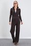 Çimalı Zippered High Collar Palazzo 2-Piece Set - 5