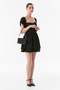 Diamond Patterned Embellished Shoulder Bag - 2