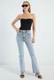 High Waist Flare Jeans - 2