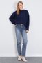 Hair Braid Patterned Crew Neck Knitwear Sweater - 6