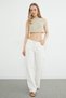 Pocket Embroidered Belt Detailed Jean - 3