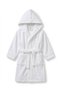 Hooded Cotton White Children's Bathrobe - 2
