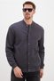 Snap Fastener Pique Fabric Regular Fit Jacket - 7