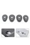 4PCS Motorcycle Turn Signals Indicator Adapter Spacers for Yamaha MT01 MT25 MT03 MT07 MT09 R1 R6 R6S