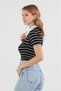 Striped Polo Neck T-Shirt - 3