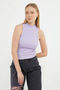 Ribbed Stand Collar Bodysuit