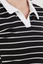 Striped Polo Neck T-Shirt - 5