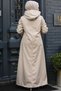 Beige Hooded Hijab Cap - 62091Beige - 4