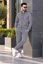 Unisex 3 Thread Cotton Zip up K Hooded Tracksuit Set – Comfortable and Stylish Hoodie Set