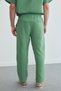 Elastic Waist Muslin Fabric Trousers - 5