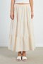 Striped Layered Maxi Skirt - 5