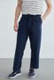 Elastic Waist Muslin Fabric Trousers - 6