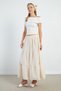 Striped Layered Maxi Skirt - 3