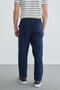 Elastic Waist Muslin Fabric Trousers - 8