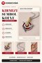 Naruto Uzumaki Necklace Anime Manga Steel Necklace Itachi Uchiha 🔴   Gold Detailed Anime-Inspired Red Eye Necklace - 2