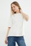Transparent Butterfly Embroidered Oversize T-Shirt - 2