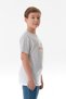 Boy's T-Shirt with Text Printed on the Front and Back - 4