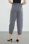 Elastic Waist Ribbed Stitched Shalwar Trousers - 8