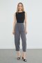 Elastic Waist Ribbed Stitched Shalwar Trousers