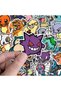 army green 56PCS Cute Anime Pokemon Stickers Cartoon Pikachu Sealing Decoration DIY Laptop Decals Gr - 4