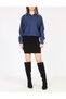Rochie scurta, Bleumarin/negru - 5