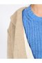 Palton oversize, crem - 6