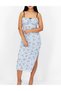 Rochie medie, Albastru
