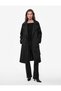 Wide Collar Long Sleeve Pocketed Buttoned Belted Double Breasted Gabardine Long Trench Coat