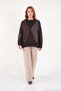 Oversize Fit Crew Neck Argyle Patterned Sweater Women's Sweater 4615578 - 2