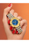 SERENZA Women’s Luxury Analog Quartz Watch, Blue Dial with Crystal Accents, Two-Tone Gold & Silver Stainless Steel Bracelet, Elegant Watch for Women, Gift for Women, TRS2115L - 8